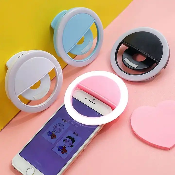 Hot Sale Portable Rechargeable Usb Led Selfie Ring Light 36 Led Universal Fill Light Ring Mounted For Smartphone