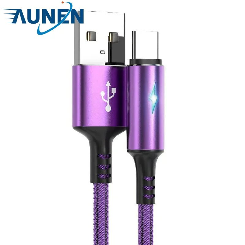 5A Type USB C Cable LED Fast Charging Phone cables For Samsung Huawei Xiaomi redmi note 8 pro type-c mobile phone accessories