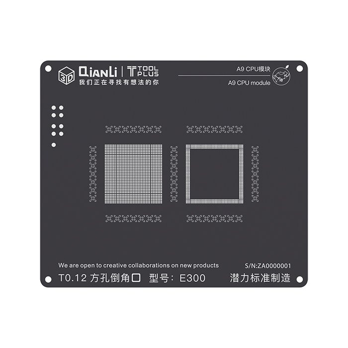 QianLi 3D stencil black hole for iPhone BGA reballing