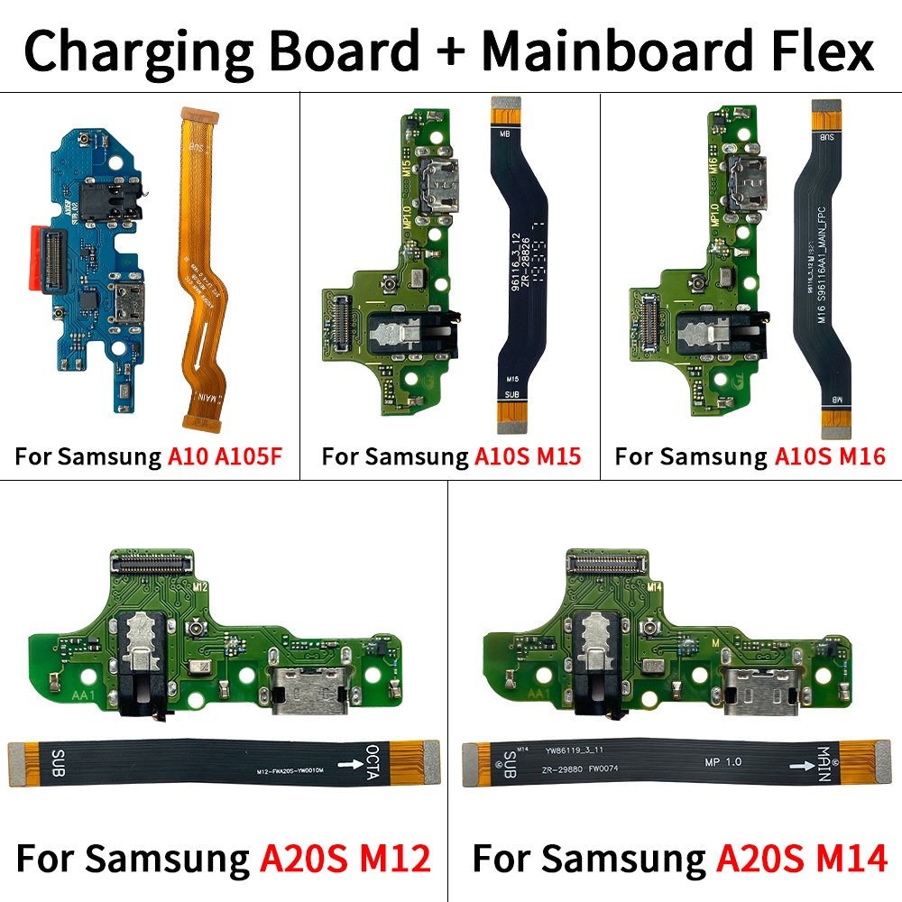 Mobile Phone Flex Cable Dock Connector Motherboard Flex USB Charging Port For Samsung A20 A30 A40 A50 A70 A10 de carga celular