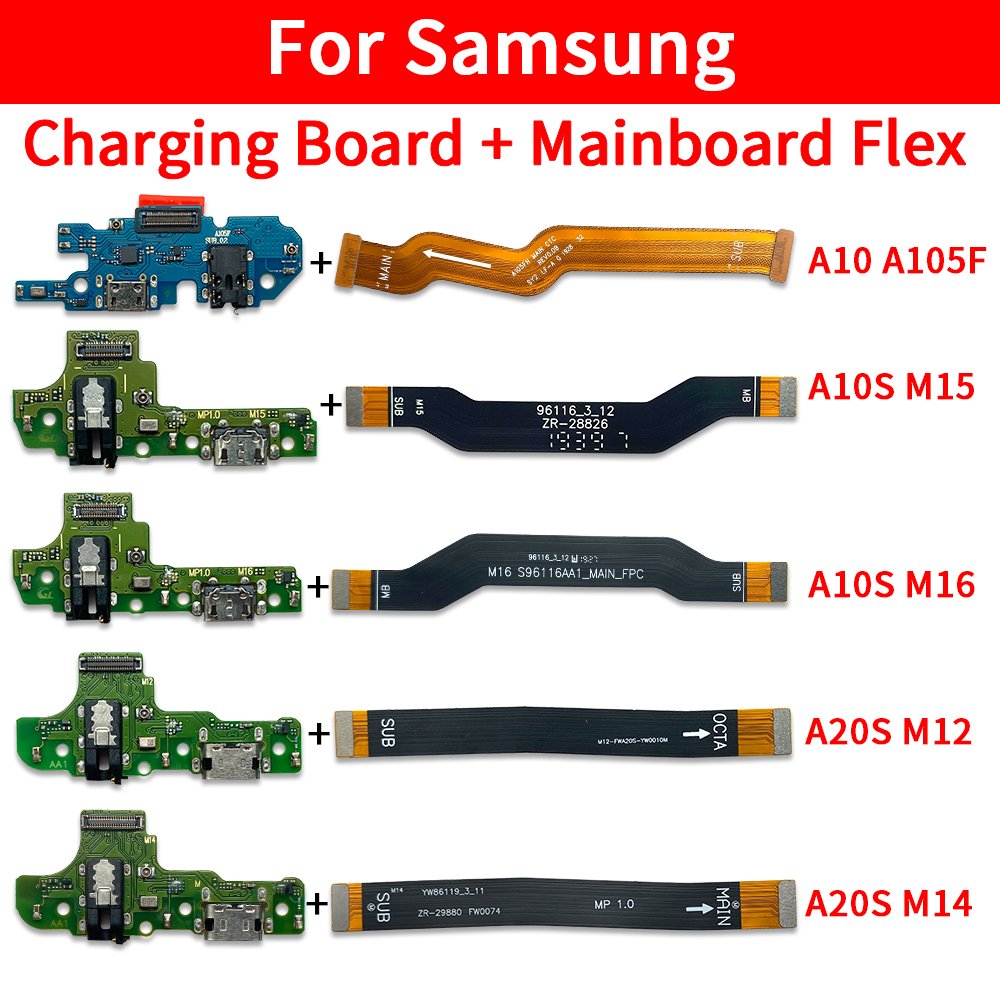 Mobile Phone Flex Cable Dock Connector Motherboard Flex USB Charging Port For Samsung A20 A30 A40 A50 A70 A10 de carga celular