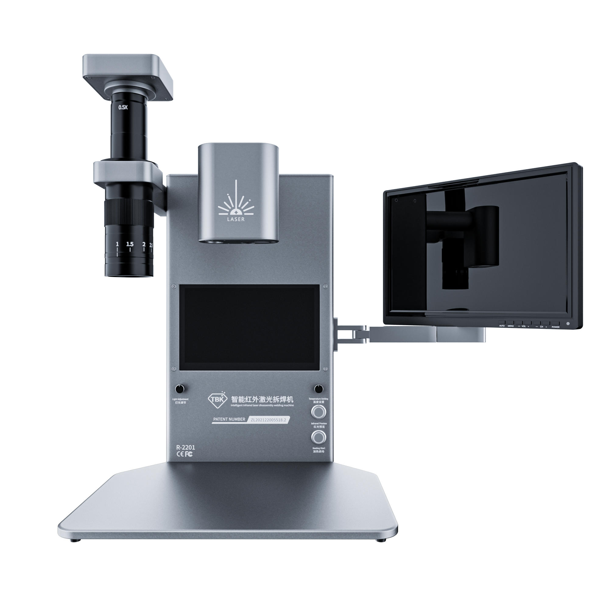 TBK R2201 Infrared Laser Machine Desoldering Station For Mobile Phone Motherboard Short-Circuit Rapid Check Disassemble Repair