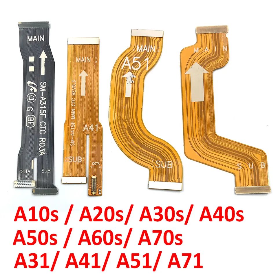 Main Flex Cable For Samsung Galaxy A10S A20S A30S A40S A50S A60S A70S A31 A41 A51 A71 MainBoard Connector Charging Flex Cables