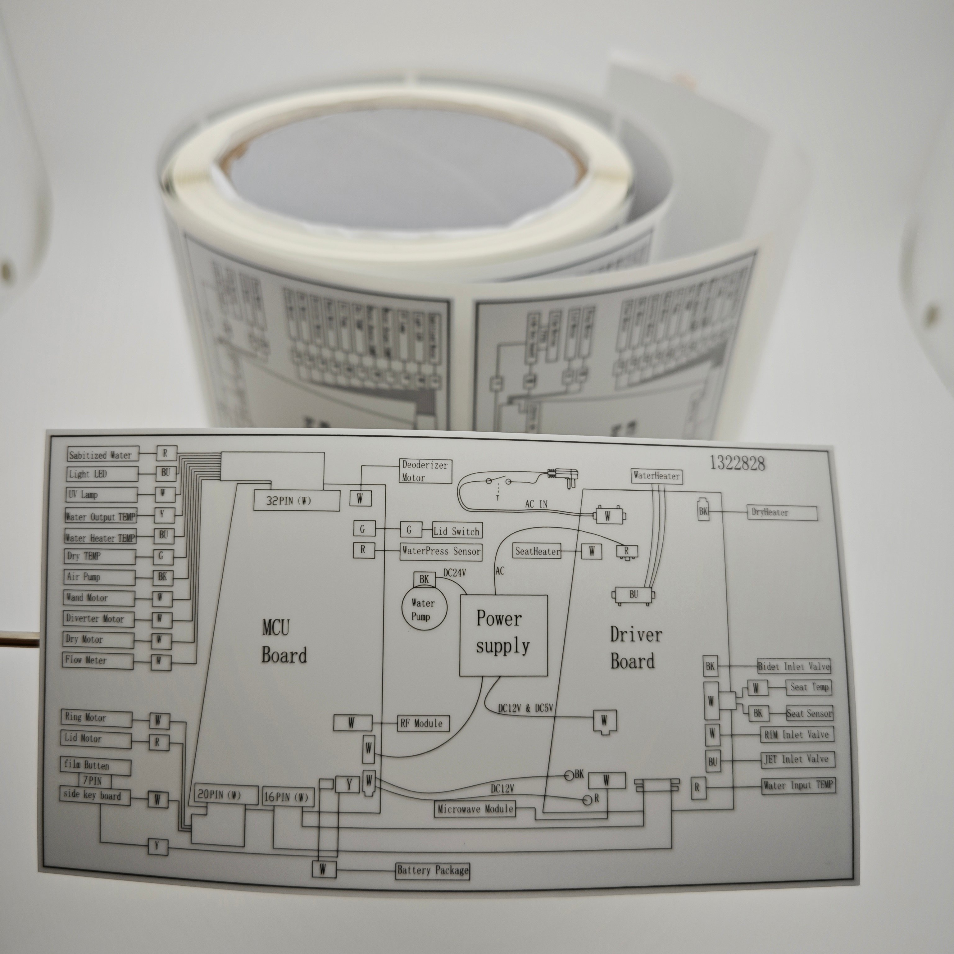 Security product motherboard label Custom Sticker Customized printing aluminium foil sticker Dumb silver dragon label