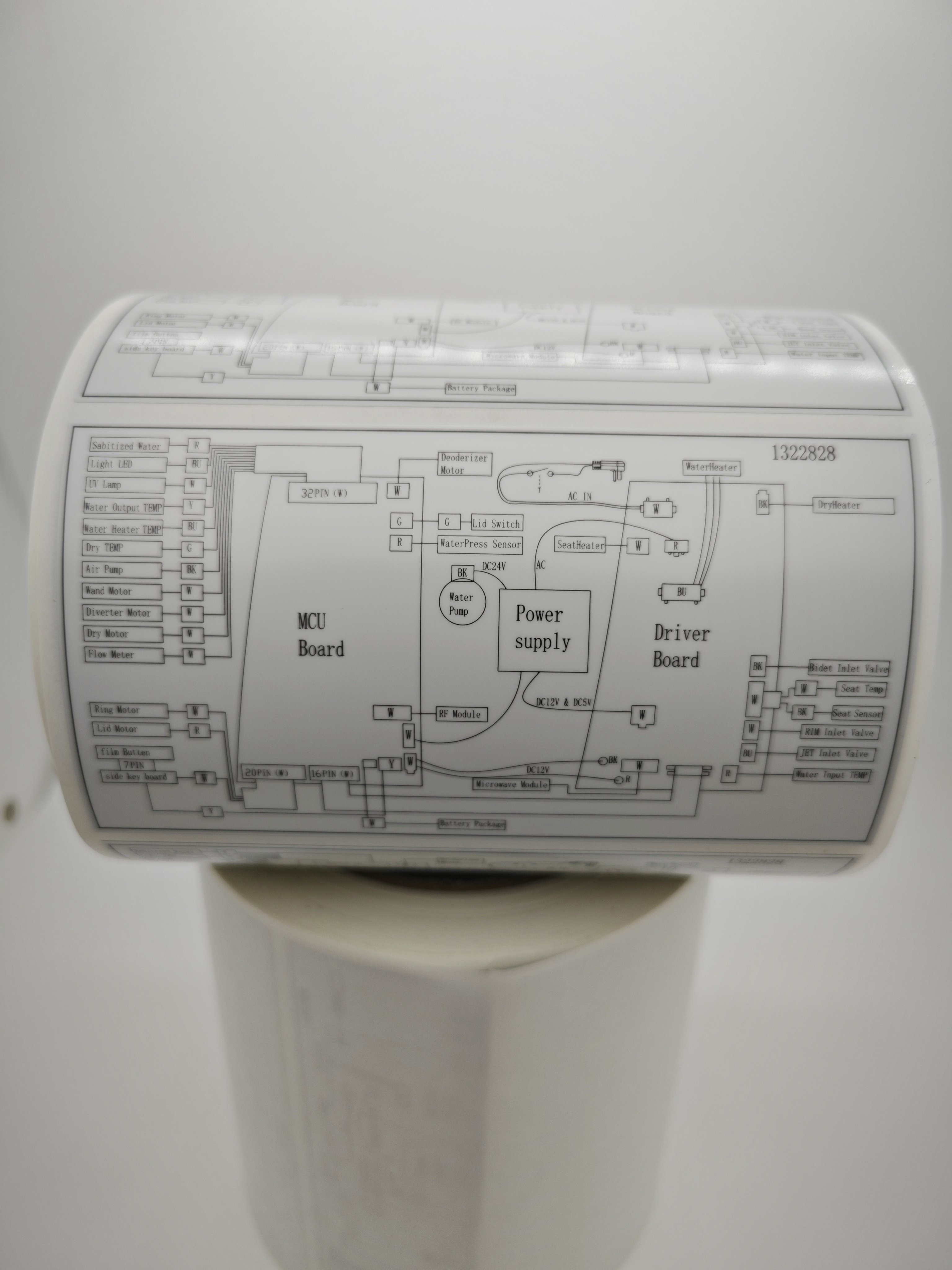 Security product motherboard label Custom Sticker Customized printing aluminium foil sticker Dumb silver dragon label