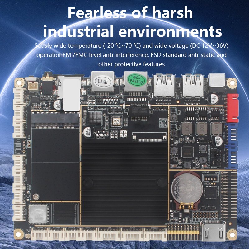 HP-339A Industrial Android Motherboard PCBA Rk3399 Sexa core 3.0Ghz HD-MI In/Outpot Support Android9/10 OS 4G LTE SIM card