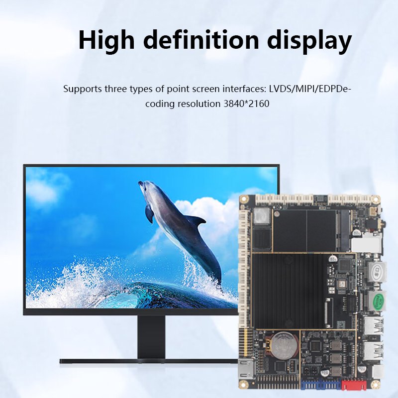 HP-339A Industrial Android Motherboard PCBA Rk3399 Sexa core 3.0Ghz HD-MI In/Outpot Support Android9/10 OS 4G LTE SIM card