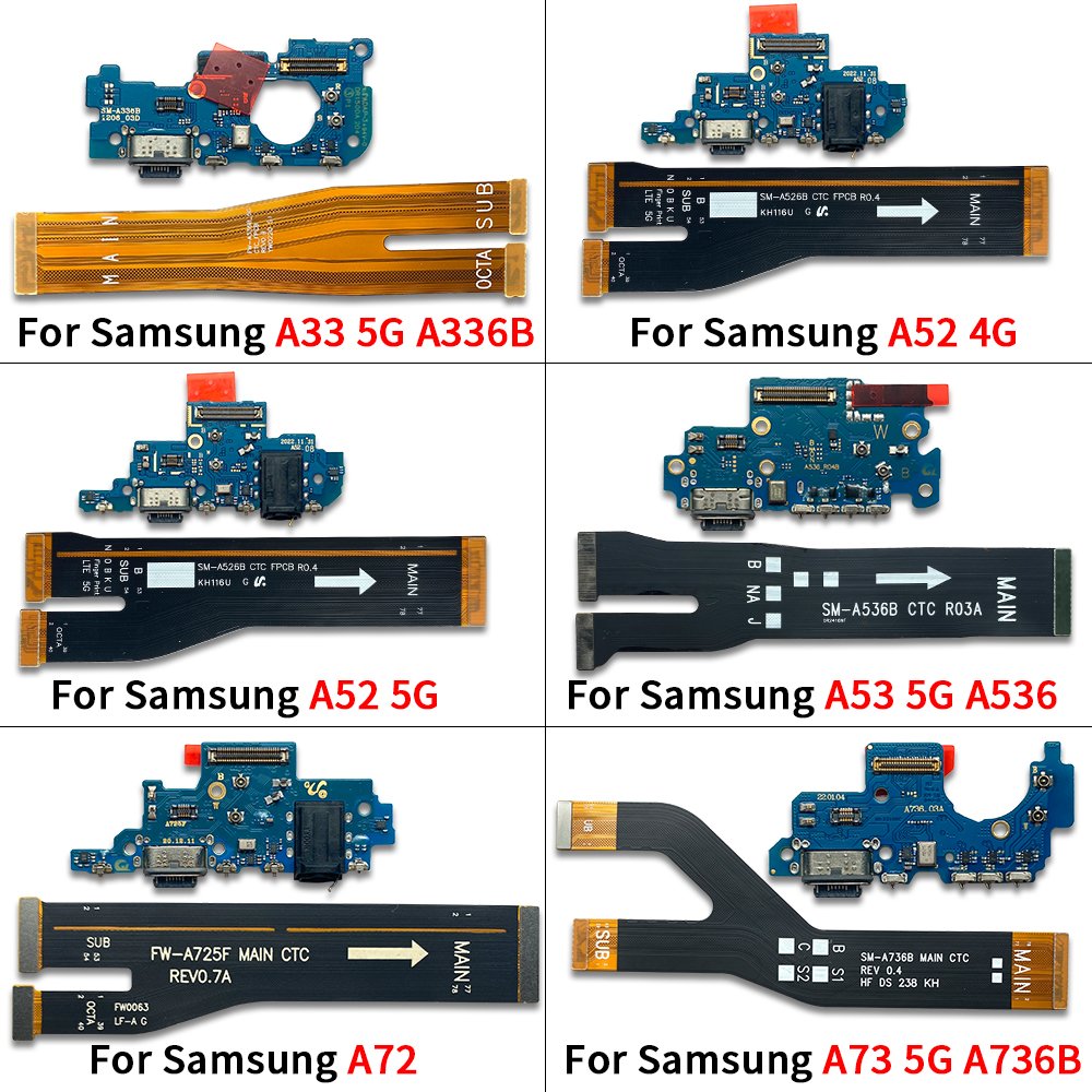 Mobile Phone Charge Flex cable Motherboard main flex For Samsung A10S M15 M16 A20S M12 M14 A30S A50S Conector de Carga Celular