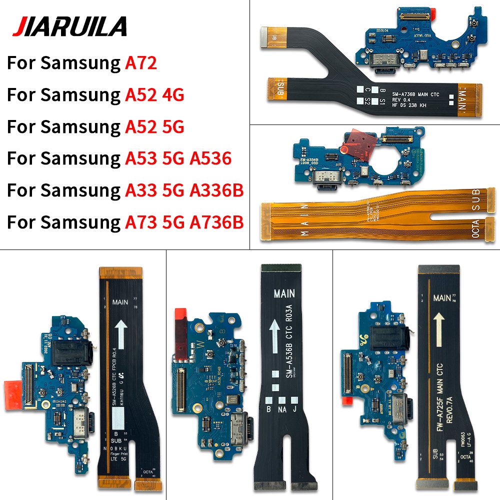 Mobile Phone Charge Flex cable Motherboard main flex For Samsung A10S M15 M16 A20S M12 M14 A30S A50S Conector de Carga Celular