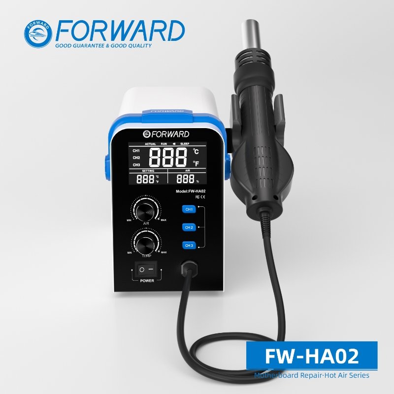FORWARD FW-HA02 Popular Precise Temperature Control Helical Wind Desoldering Station Air Gun Motherboard Repair For Mobile Phone