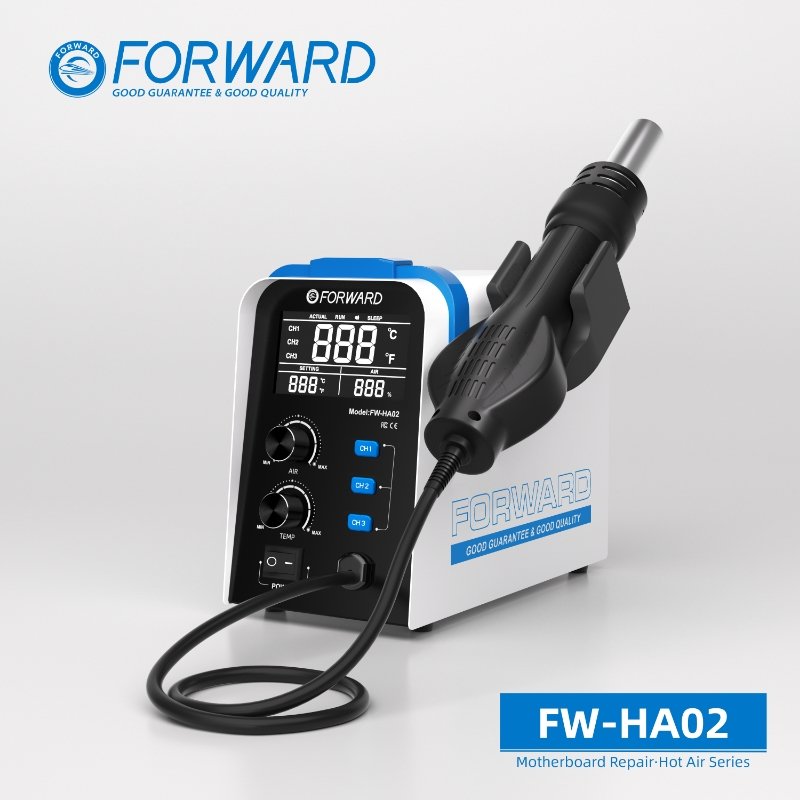 FORWARD FW-HA02 Popular Precise Temperature Control Helical Wind Desoldering Station Air Gun Motherboard Repair For Mobile Phone