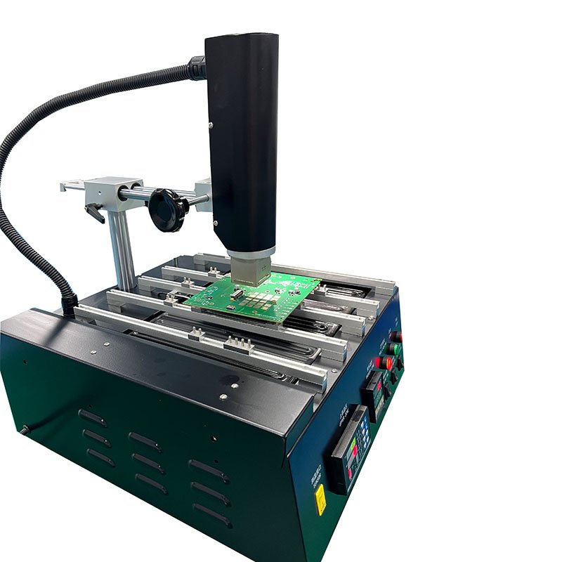 Precision Soldering Iron Station With Tweezers For Microscope Soldering Electronics, Quick Heat, Temp. Calibration
