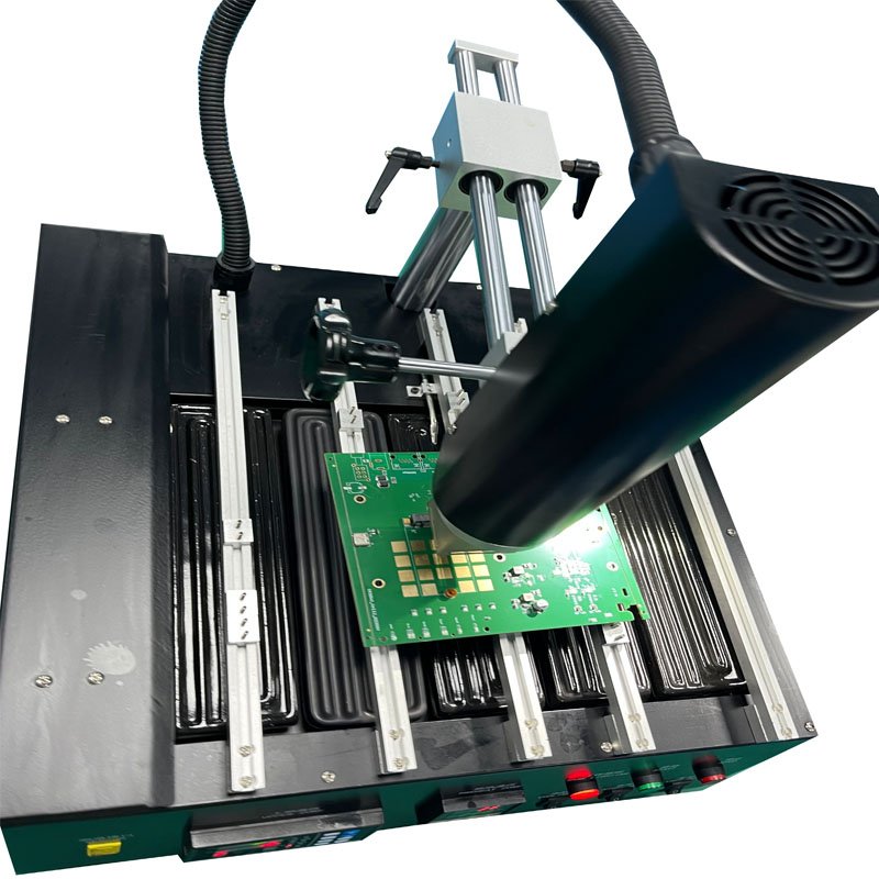 Precision Soldering Iron Station With Tweezers For Microscope Soldering Electronics, Quick Heat, Temp. Calibration