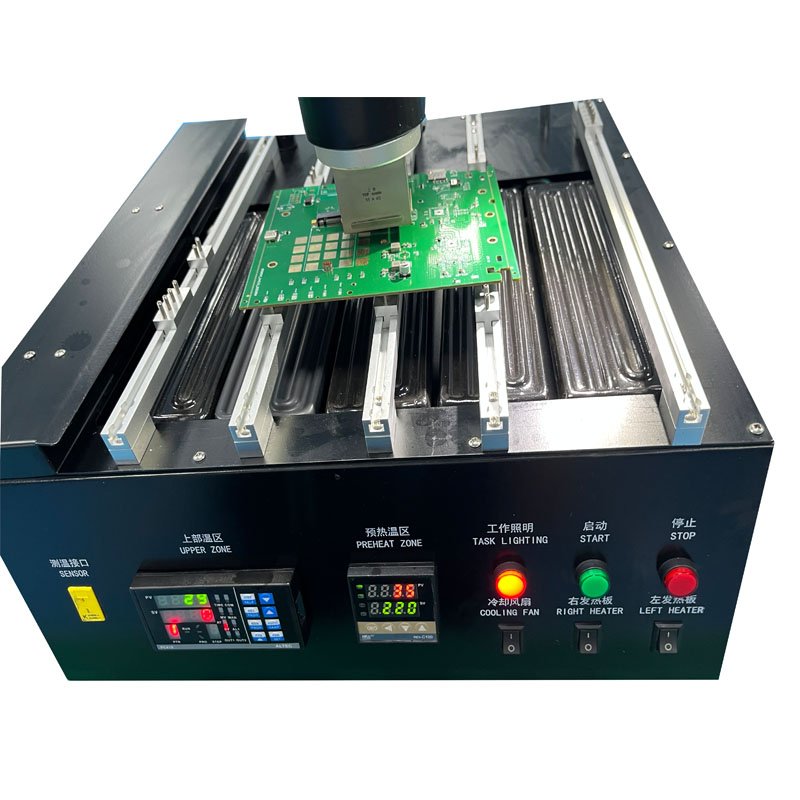 Precision Soldering Iron Station With Tweezers For Microscope Soldering Electronics, Quick Heat, Temp. Calibration