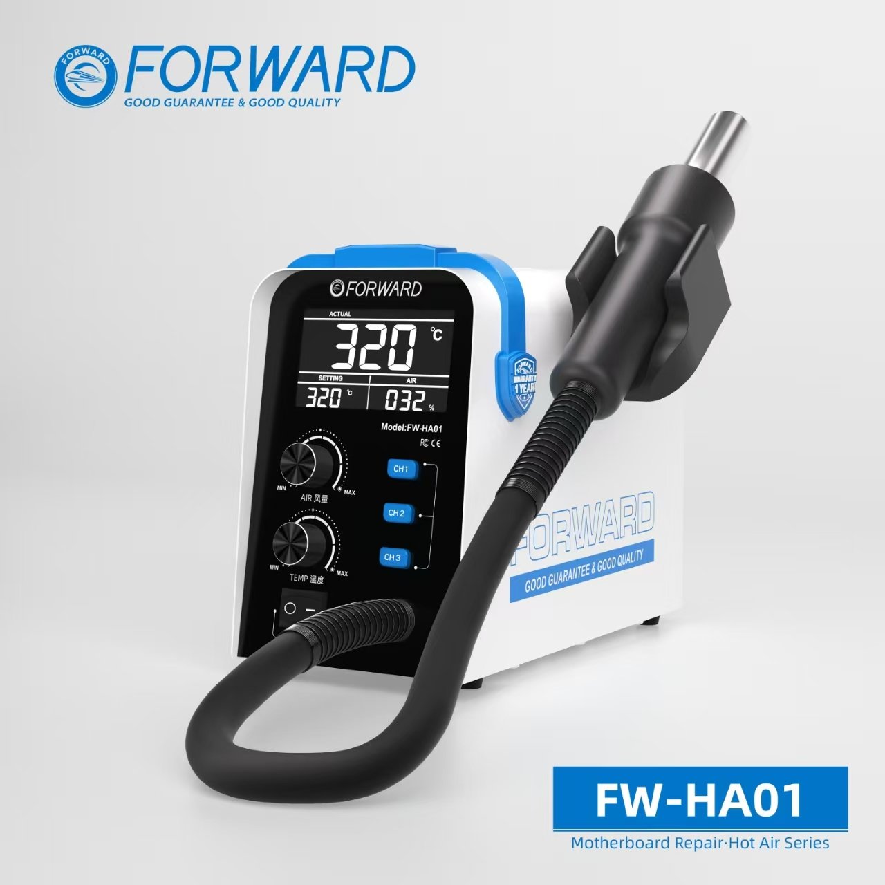 FORWARD FW-HA01 Precise Temperature Control Hot Air Desoldering Station Motherboard Repair Tools For Mobile Phone Repairing