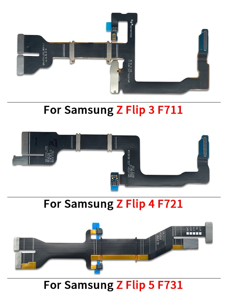Main Board Flex Motherboard Connector LCD Display Flex Main Flex For Samsung Z Flip 2 3 4 5 F1707B F711 F721 F731 Spare Parts
