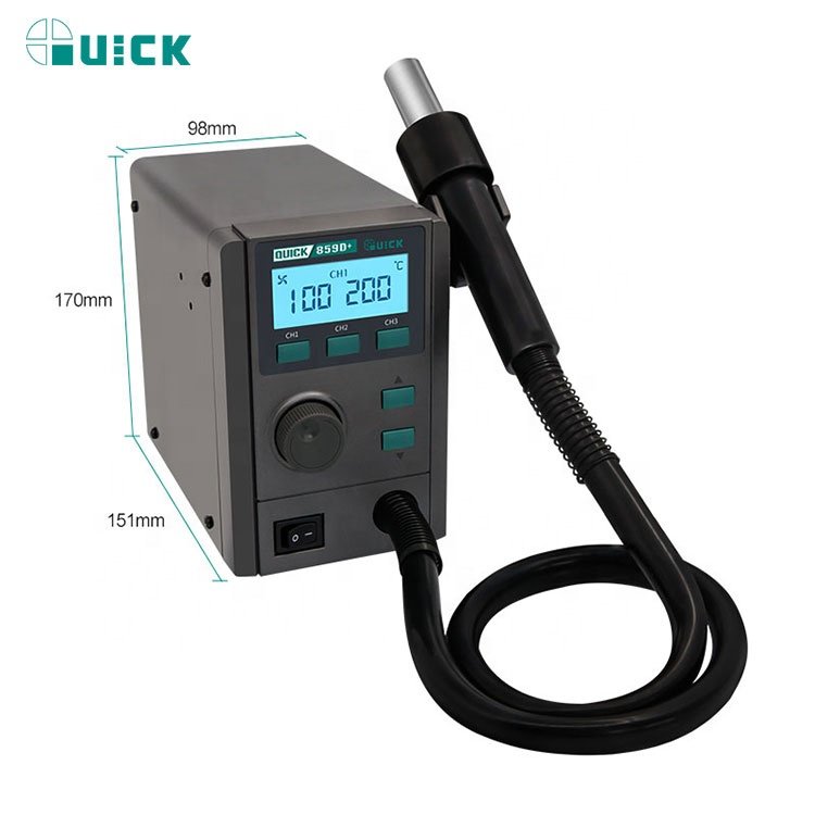 QUICK 859D Smart Hot Air Desoldering Station For IC PCB Motherboards Mobile Phone Repair Constant Temperature Welding Station