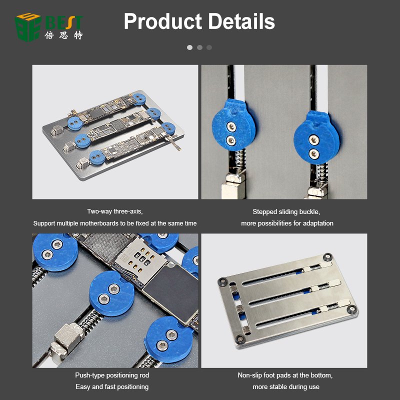 Mobile Phone Soldering Repair Tool Motherboard PCB Holder Jig Fixture With IC Location for iPhone Mainboard Repair