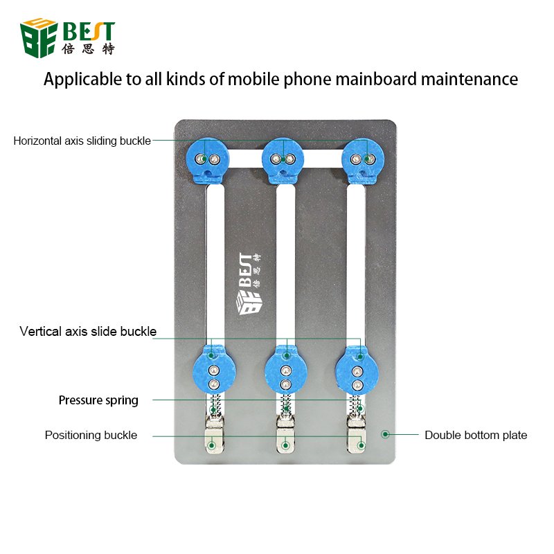 Mobile Phone Soldering Repair Tool Motherboard PCB Holder Jig Fixture With IC Location for iPhone Mainboard Repair