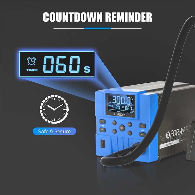 FORWARD 2024 New Good Quality Temperature Control Heating Demolition Welding Hot Air Gun for Mobile Phone Repair FW-BF01