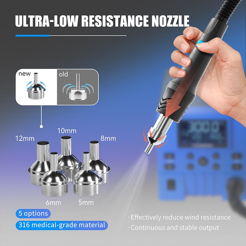 FORWARD 2024 New Good Quality Temperature Control Heating Demolition Welding Hot Air Gun for Mobile Phone Repair FW-BF01