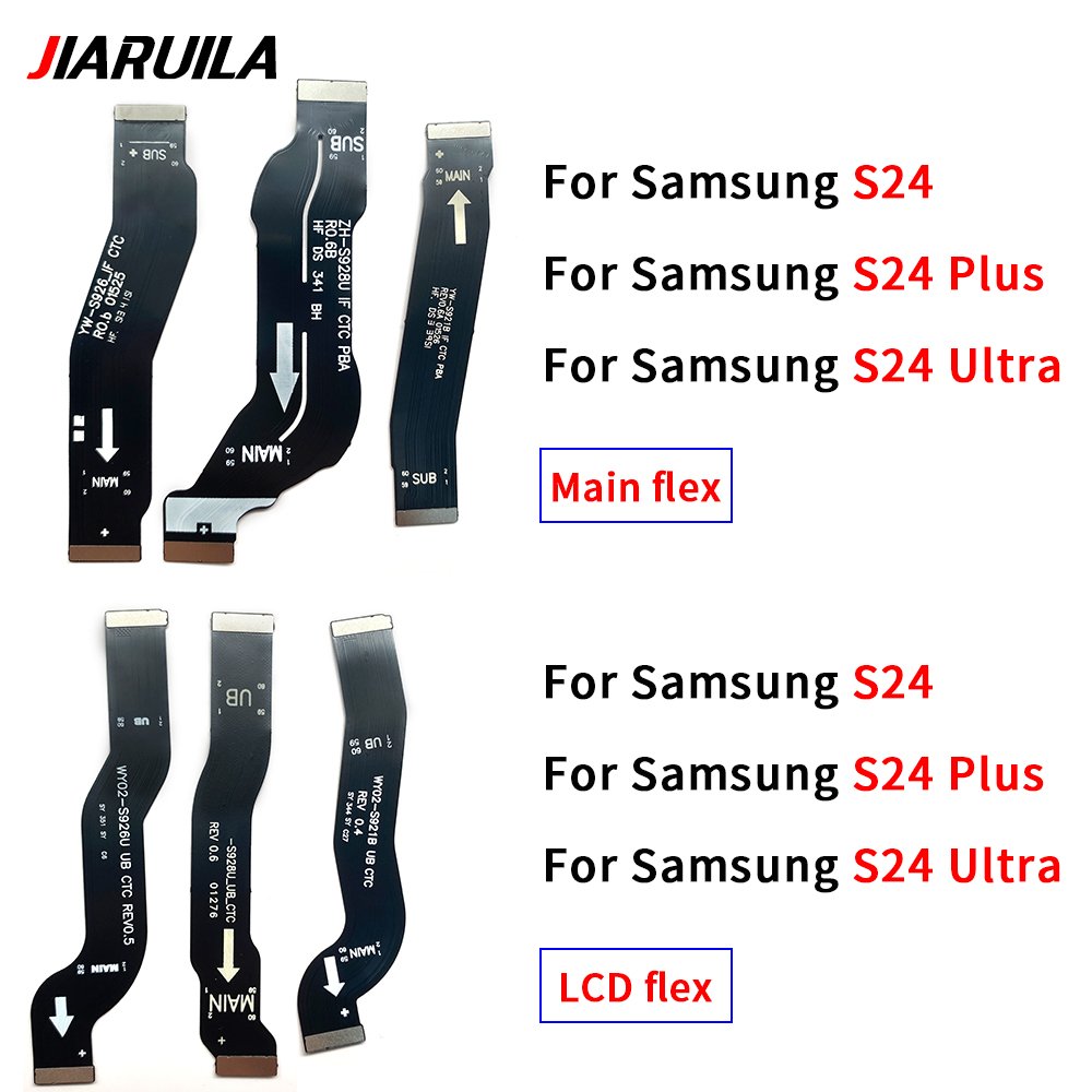 Mobile Phone Motherboard Flex Cable For Samsung S24 S23 Plus Ultra Fe LCD flex Main Connector Flex Cable Replacement Spare Parts