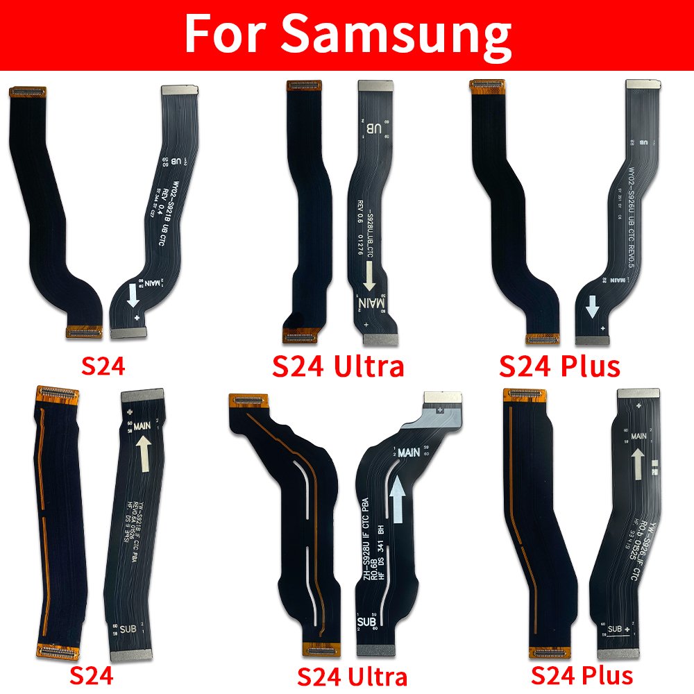 Mobile Phone Motherboard Flex Cable For Samsung S24 S23 Plus Ultra Fe LCD flex Main Connector Flex Cable Replacement Spare Parts