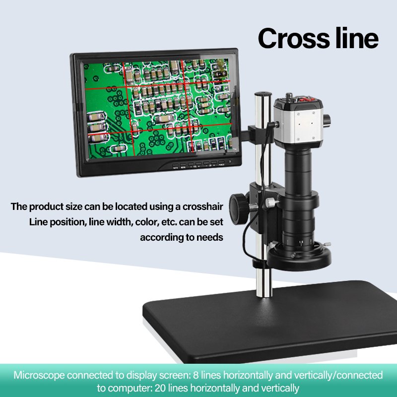 Professional Electronic Optical Video Digital Microscope with LCD Display for Laboratory Mobile Phone Repair