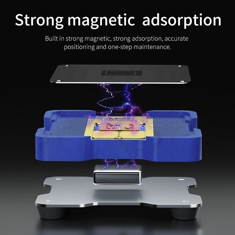 Magnetic Reballing MaAnt BGA Stencil Platform for iPhone A8-A16 Motherboard Tin Planting Platform