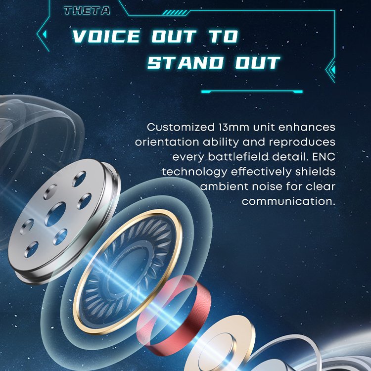 Stereo low latency gaming headset GT11 Smart Earbuds HD noise-cancelling gaming headset BT 5.3 Wireless Headset