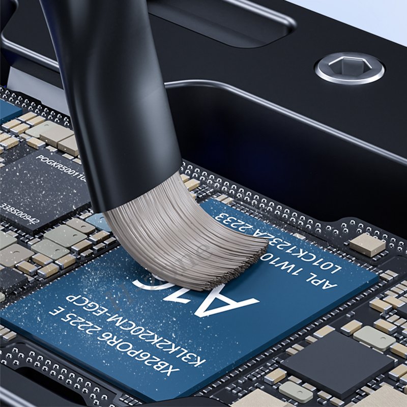 MECHANIC Master Steel Brush Anti-Static For Motherboard PCB IC Pad Cleaning Solder Oil Brush Mobile Phone Repair Tool