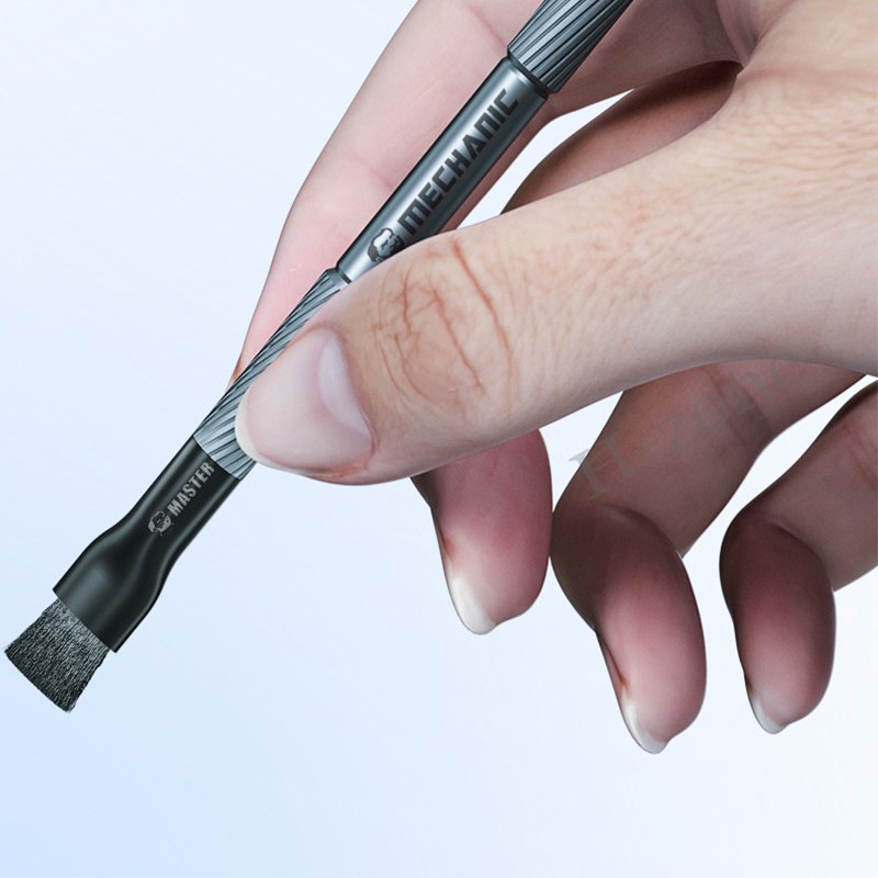 MECHANIC Master Steel Brush Anti-Static For Motherboard PCB IC Pad Cleaning Solder Oil Brush Mobile Phone Repair Tool