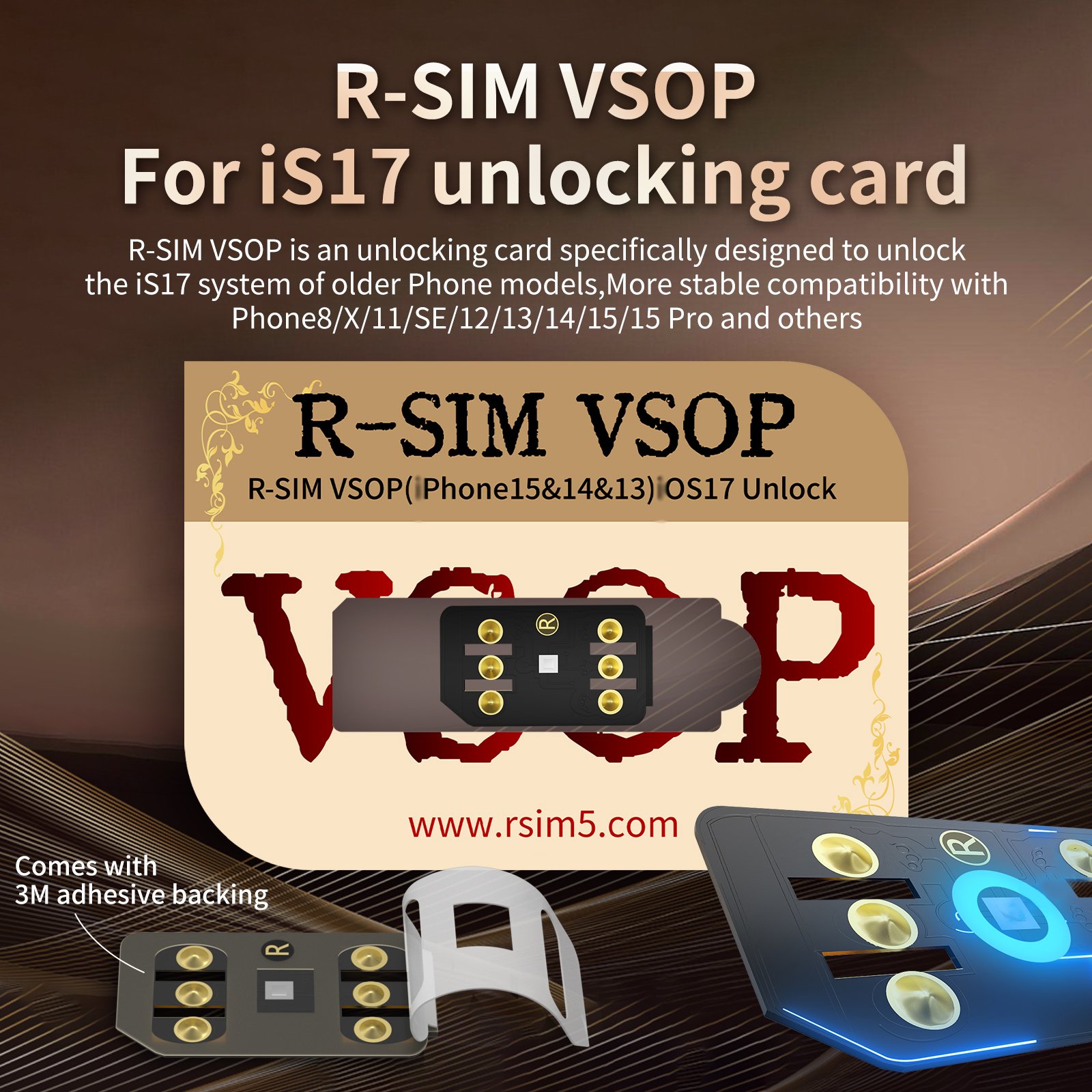 New Version Mobile Rsim VSOP card mobile R-SIM VSOP for iPhone8/X/11/12/13 IOS17