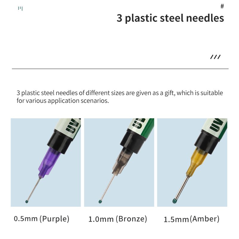 MECHANIC 3CC UV Solder Mask Ink Black Green Welding Oil With Needles for BGA PCB Motherboard Paint Prevent Corrosive Arcing