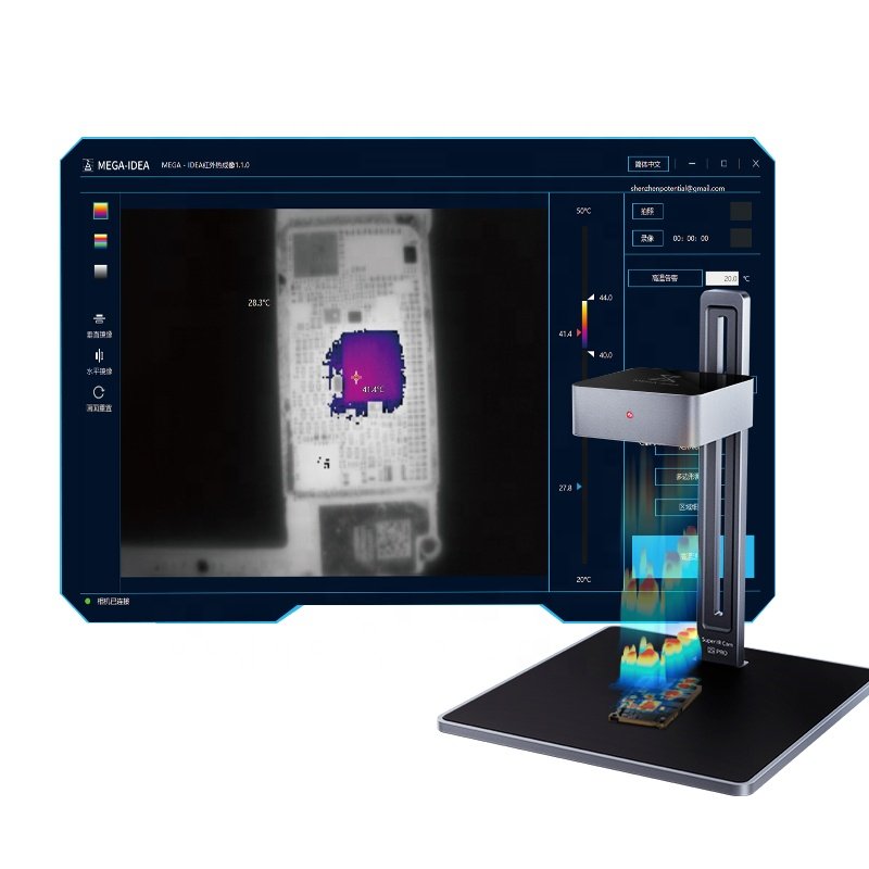 QIANLI MEGA-IDEA Super iR Cam 2S Pro For Phone Short Circuit Quick Diagnosis 3D PCB Infrared Thermal Imaging Analyzing Camera