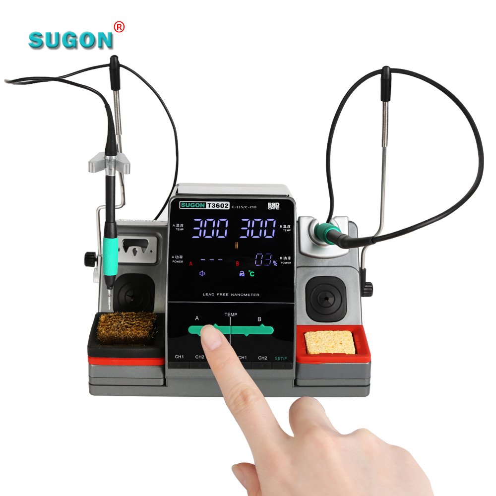 Sugon T3602 Heating Soldering Iron Preheating Station Other Welding Equipment 2 in 1 Rework Station