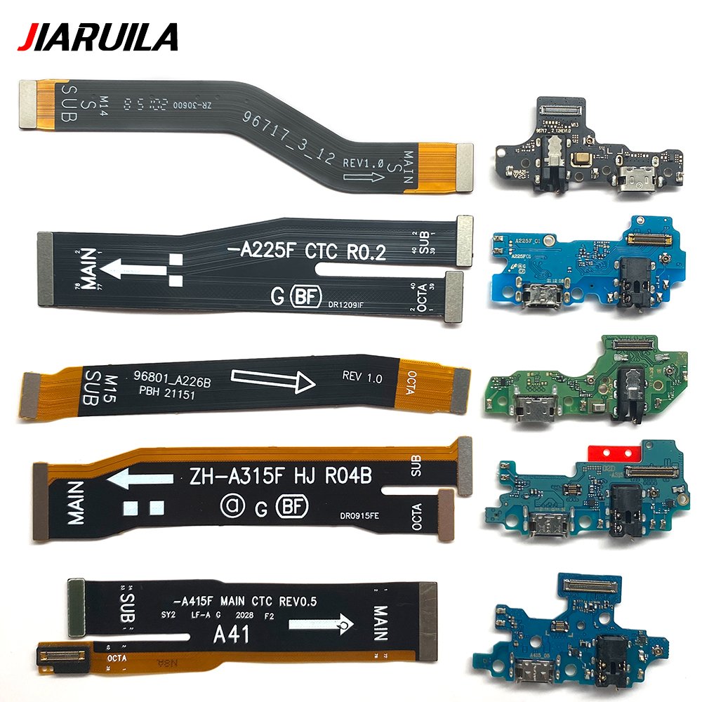 Wholesale motherboard For Samsung A21 A31 A41 A22 4G 5G charging port Connector Main Flex Cable charging ports for mobile phones