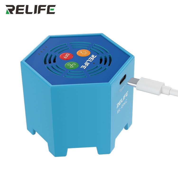 RELIFE RL-014C 2 in 1 Intelligent Curing Light Cooling Fan + UV Curing Lamp For Mobile Phone Motherboard Repair Tool
