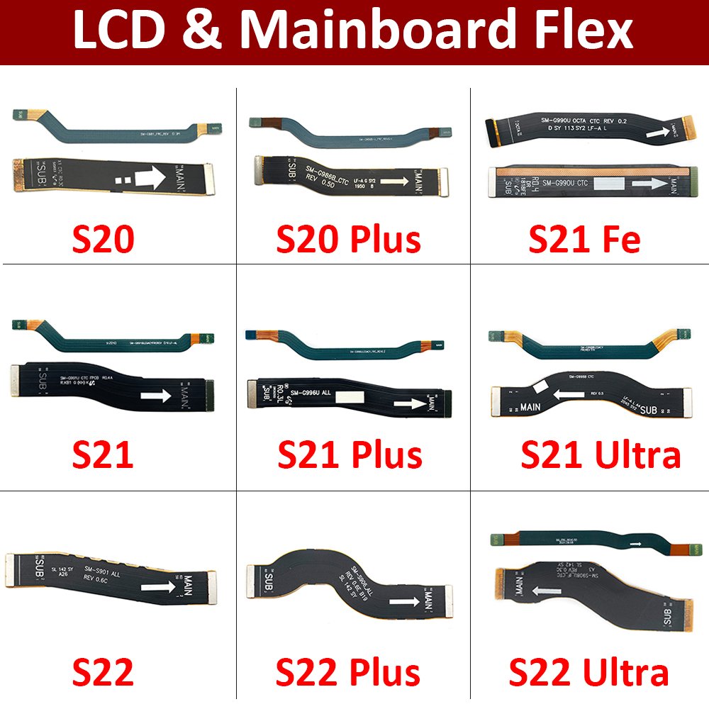 Motherboard Flex cable S20 S21 S22 Ultra S22plus S10Lite Mobile phone main flex For Samsung LCD flex cable
