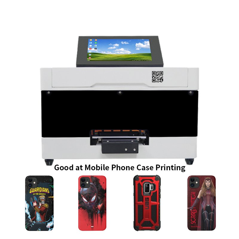 Lingya A4 UV Printer Mobile Cover Wood Acrylic Inkjet UV Printer A4 for Cup Printing Phone case printer