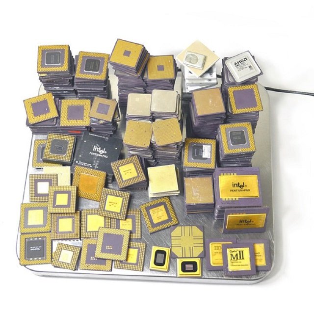 486 and 386 CPU Ceramic processors Scrap - CPU Ceramic Processor Scrap For Gold Recovery Low Price