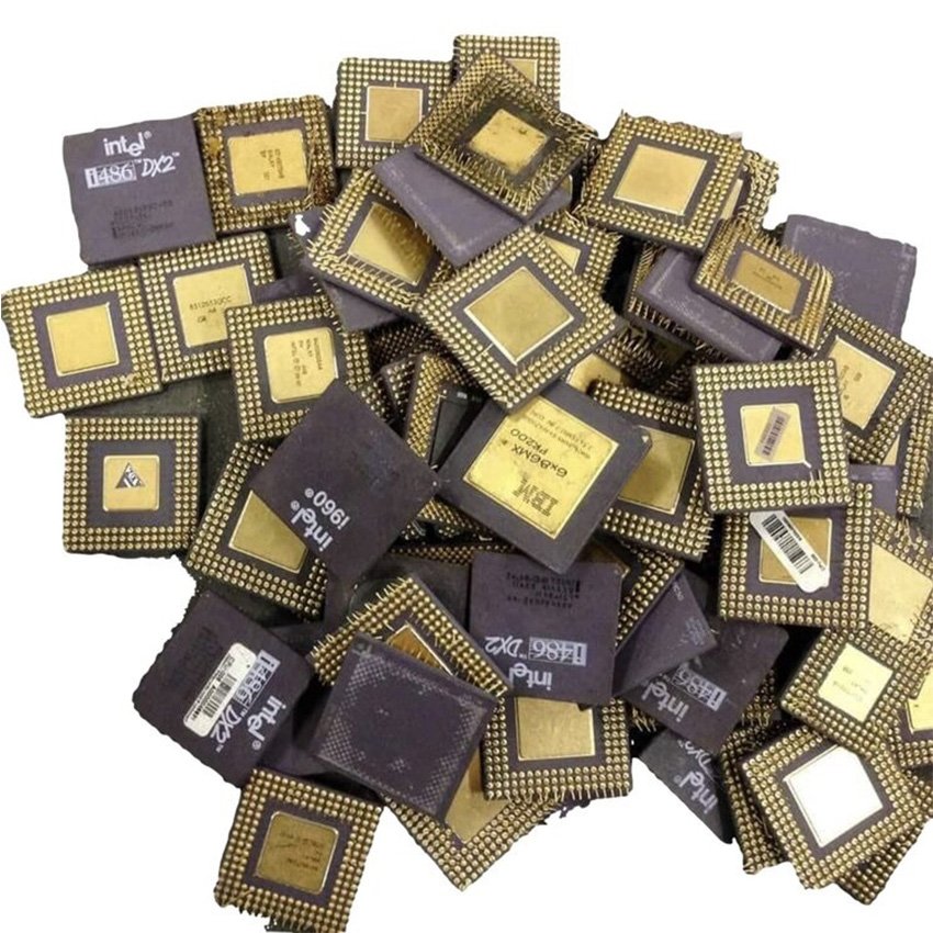 486 and 386 CPU Ceramic processors Scrap - CPU Ceramic Processor Scrap For Gold Recovery Low Price