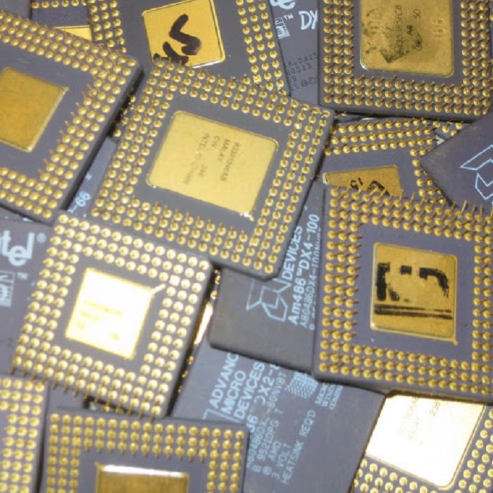 486 and 386 CPU Ceramic processors Scrap - CPU Ceramic Processor Scrap For Gold Recovery Low Price
