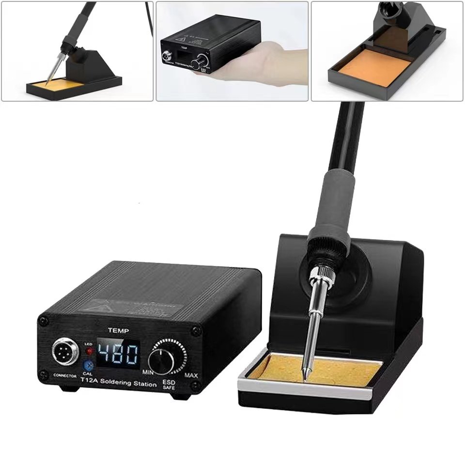 T12 Fast Heating Thermostatic soldering Iron 75W thermostat soldering station For Motherboard BGA PCB Repair