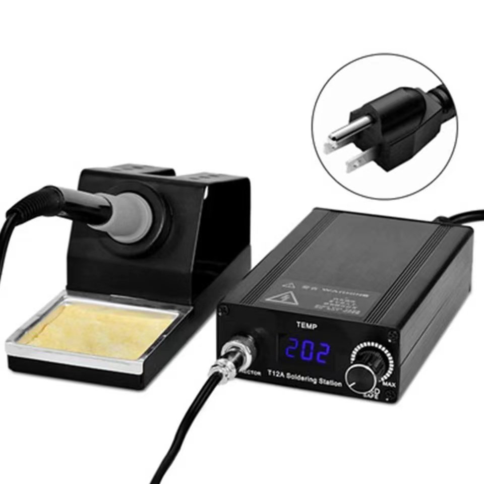 T12 Fast Heating Thermostatic soldering Iron 75W thermostat soldering station For Motherboard BGA PCB Repair