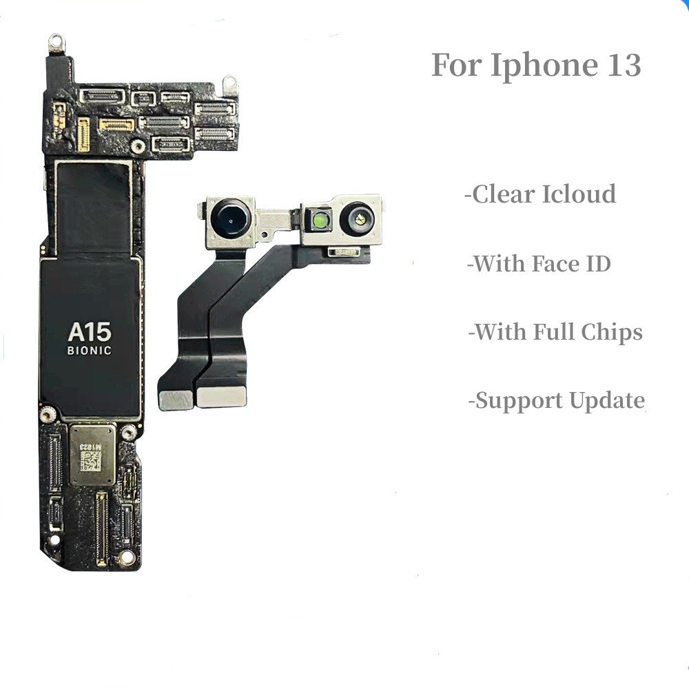 Original unlocked motherboard For iphone13 mini pro max Logic Board with face id for iphone motherboard mobile phone motherboard