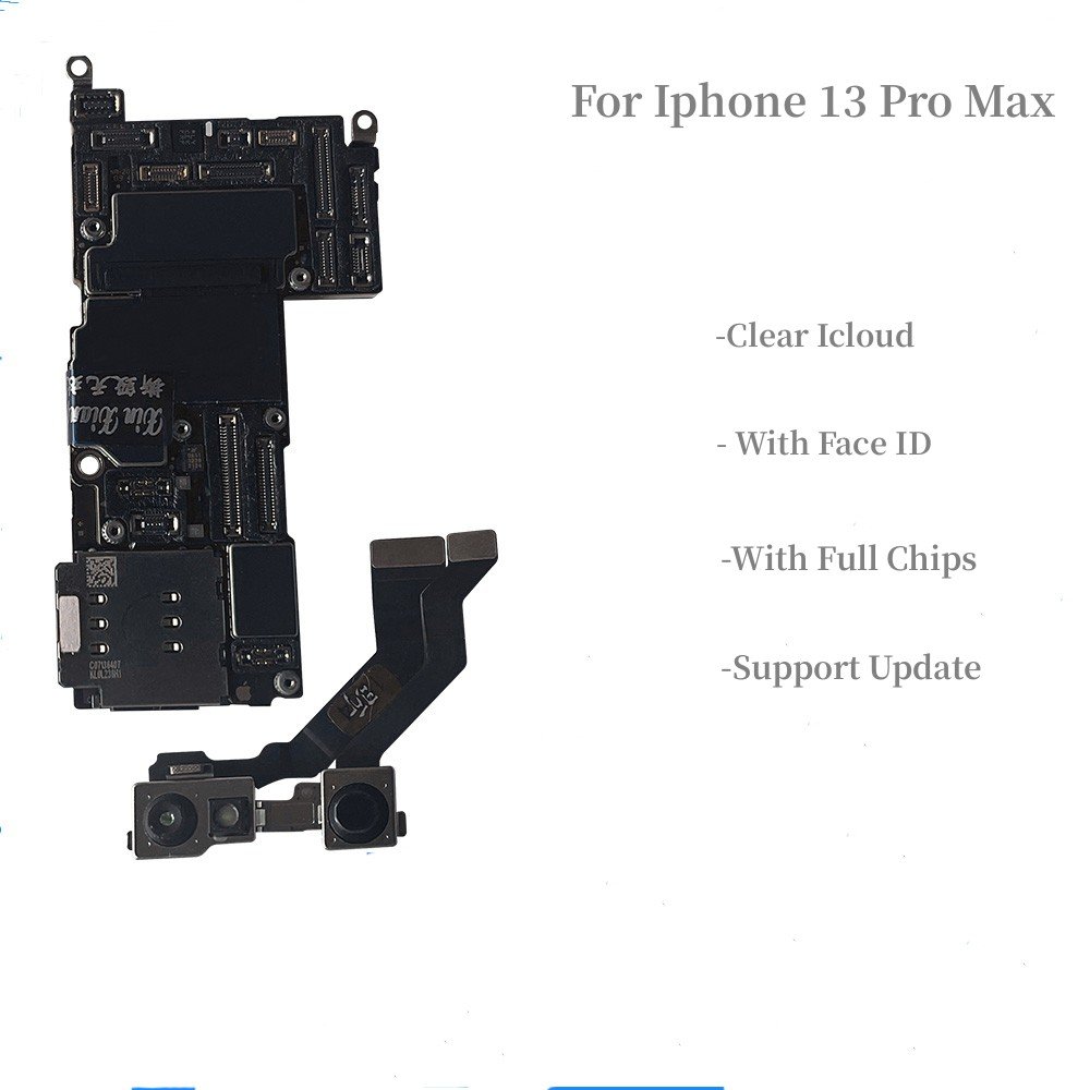 Original unlocked motherboard For iphone13 mini pro max Logic Board with face id for iphone motherboard mobile phone motherboard