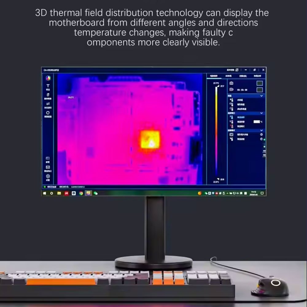 TBK 2202 Fold Infrared Thermal Imaging Analyzer PCB Fast Diagnosis for Mobile Phone Motherboard Fault Detection Camera Tester