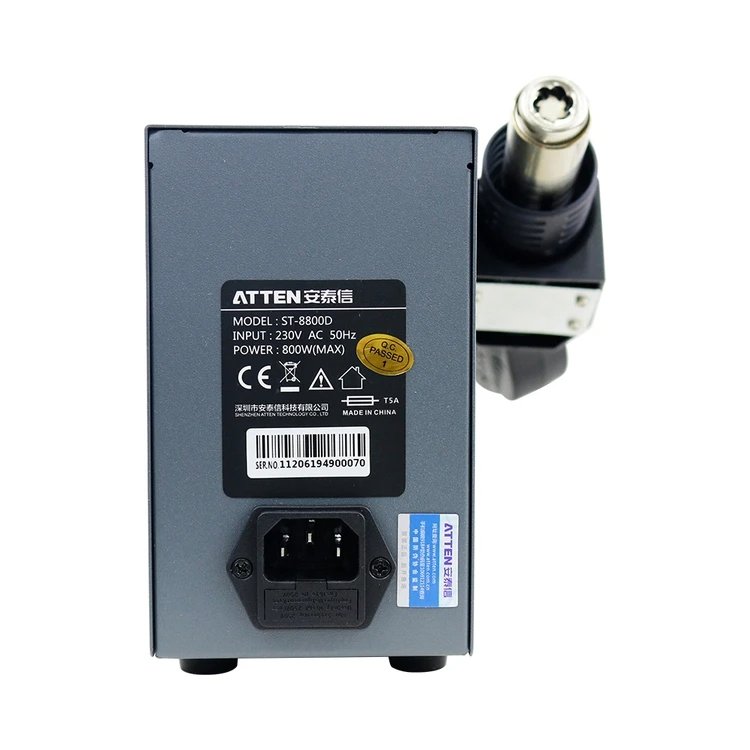 Top Quality Atten St8800d 800w 110v 220v Digital Hot Air Rework Station With 4 Nozzle Welding Tools And Equipment