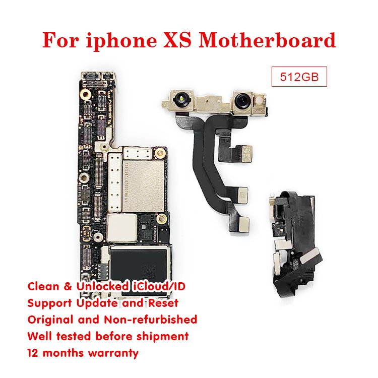 12 Months Warranty Unlocked Main Board Motherboard With Flex & Face ID For iPhone X/XS/XR/Xs Max